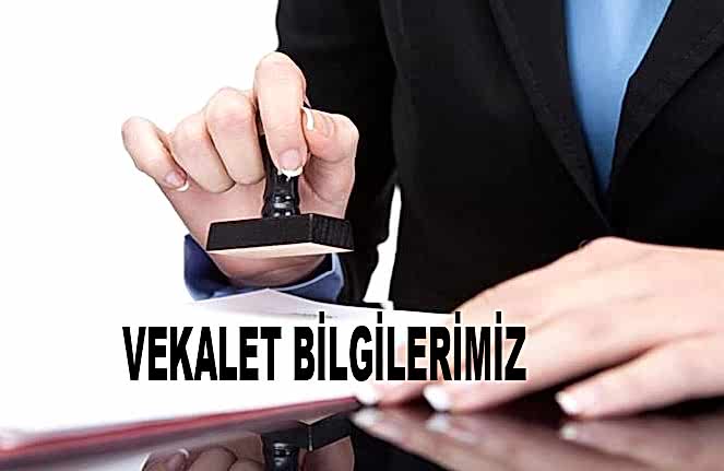 Avukat Ceyhun Öcal Vekalet Bilgileri